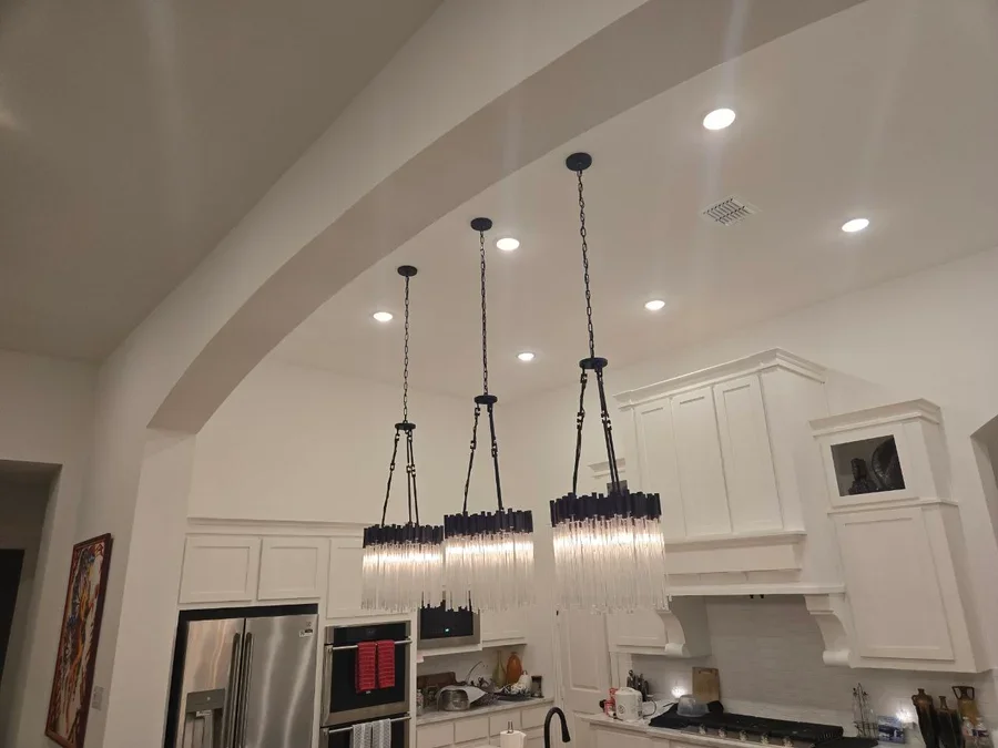 Modern Kitchen Lighting Installation